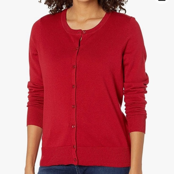 Outline red cardigan - Picture 9 of 10
